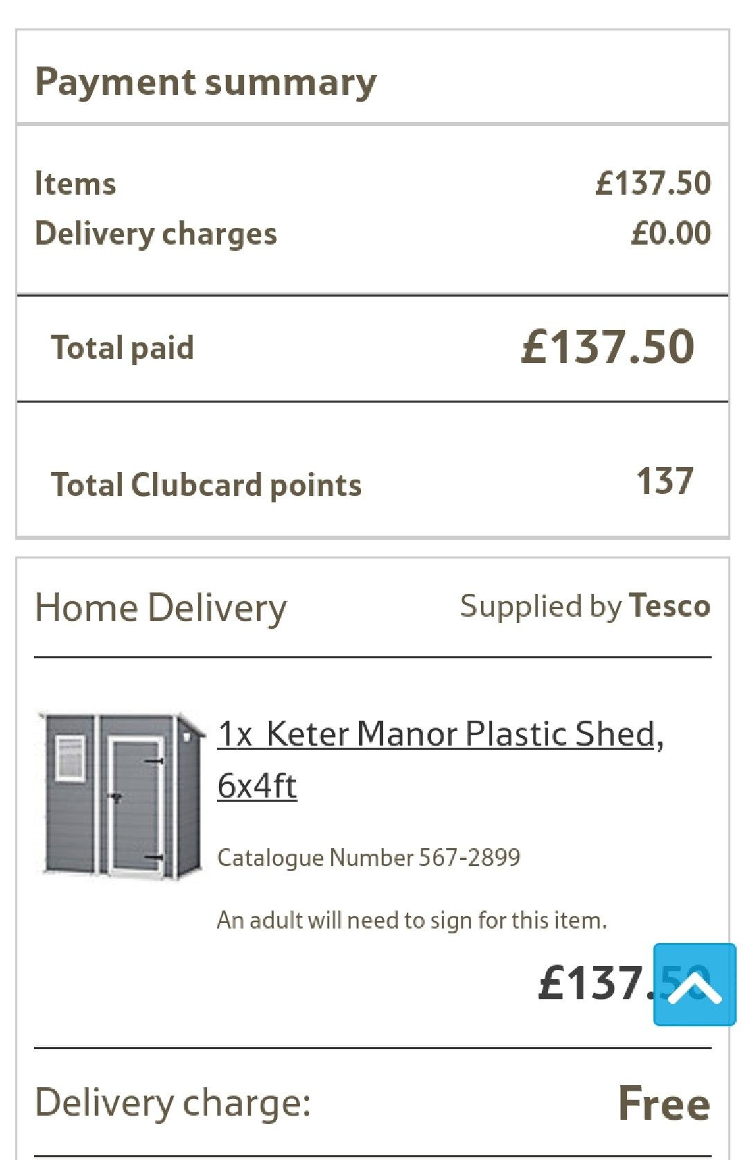 Keter Apex Plastic Garden Shed, 6x6 ft - £227.95 Delivered 