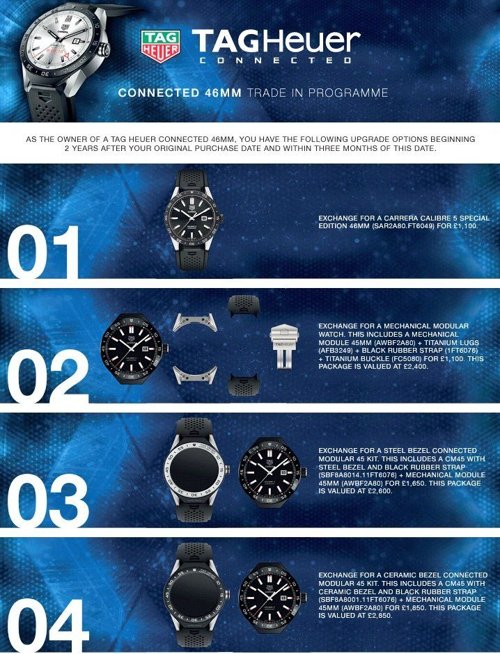 tag heuer connected exchange watch
