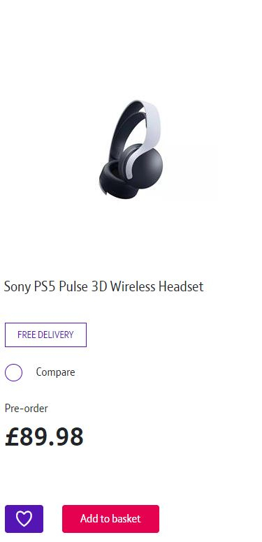 ps5 3d pulse headset pre order