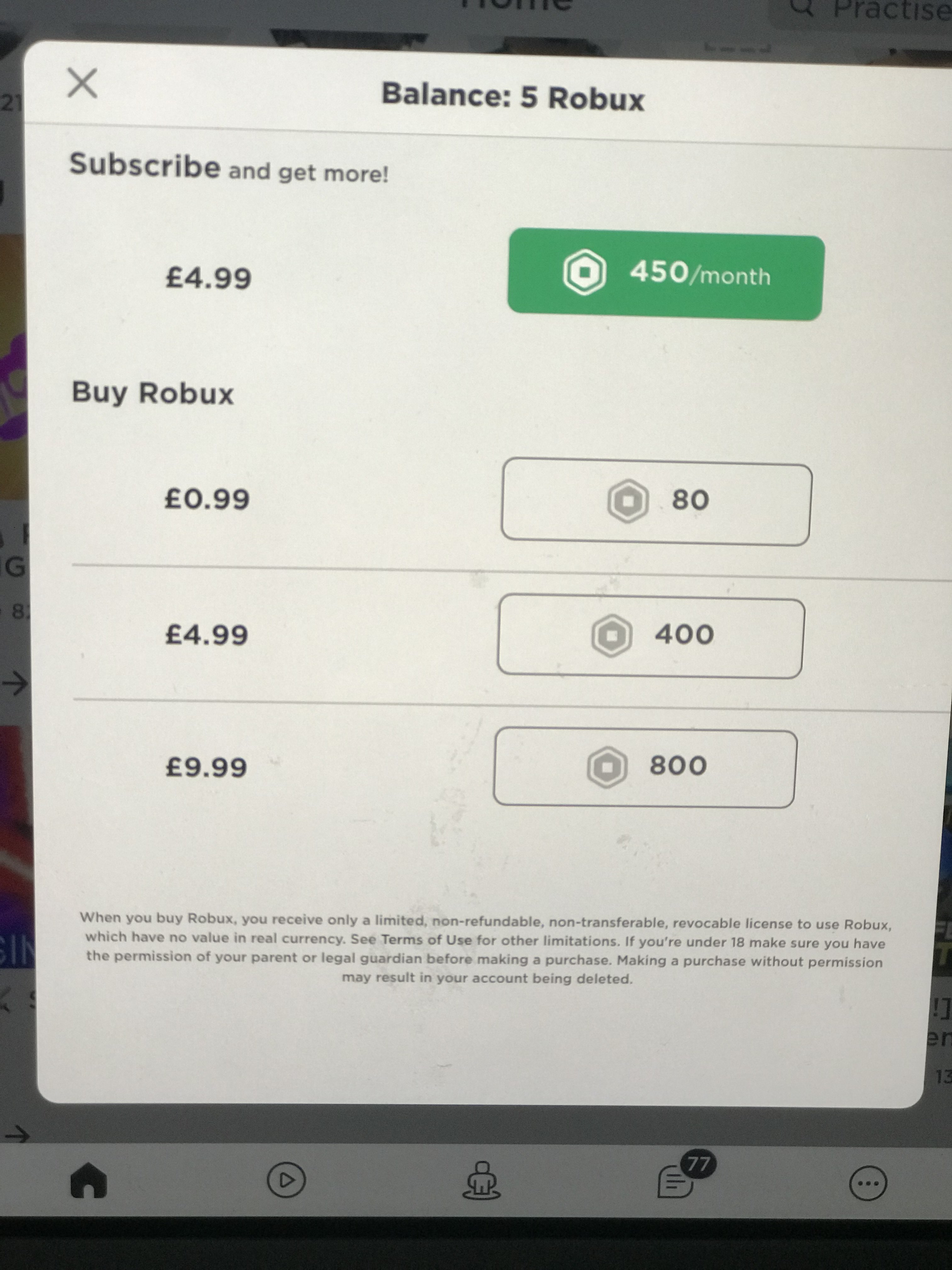 Buying Robux On Roblox Question Hotukdeals