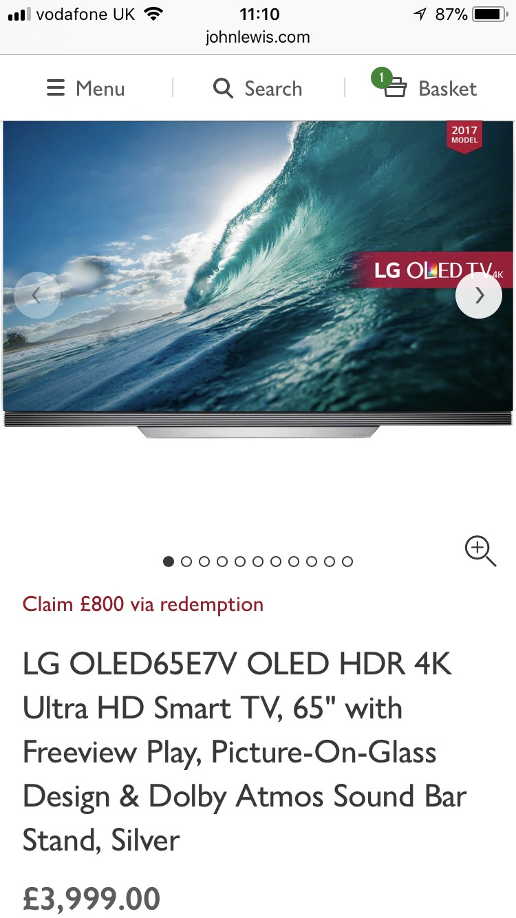 OLED TV Deals ⇒ Cheap price, best Sale in UK - HotUKDeals