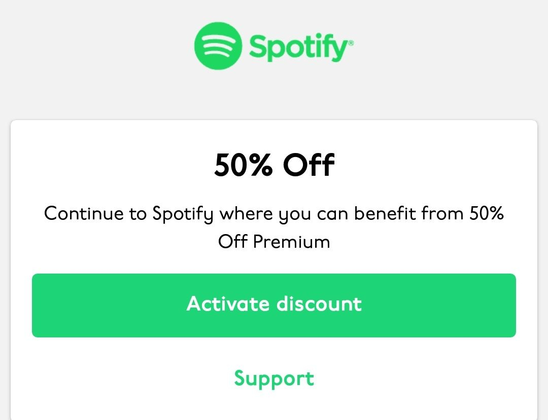 Student Discount at Spotify