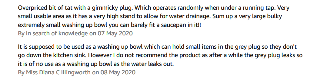 how much water does a washing up bowl hold