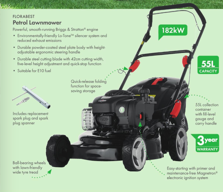 Spear & Jackson 41cm Self Propelled Petrol Lawnmower ...