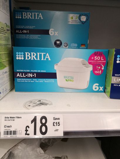 Brita Filtre pour eau originale BRITA MAXTRA PRO All-in-1 Pack 6