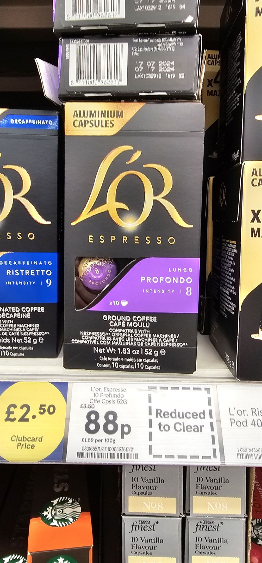 L'or nexpresso compatible profondo lungo coffee pods 10pk instore ...