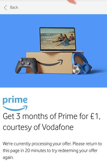 Grab three months of  Prime for £1 through VeryMe