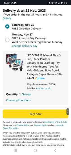  LEGO Marvel Shuri's Lab, 76212 Black Panther Construction  Learning Toy with Minifigures, Toys for Kids, Girls and Boys Age 4, Avengers  Super Heroes Gifts : Toys & Games