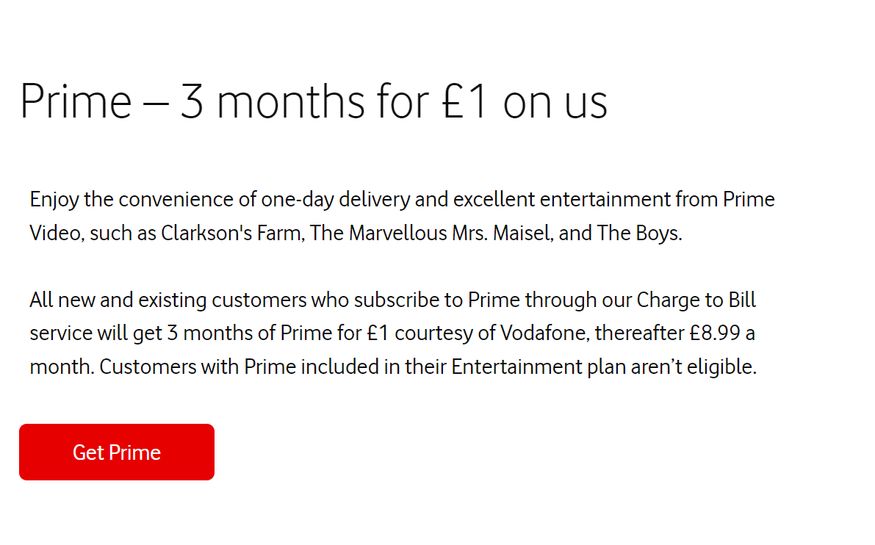 Vodacom offers eligible customers 6 months of  Prime Video