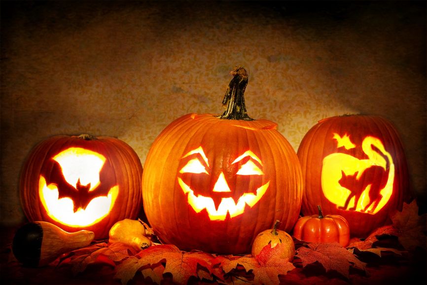 Halloween Jack-o'-lantern (Image: Jill Wellington via Pexels)