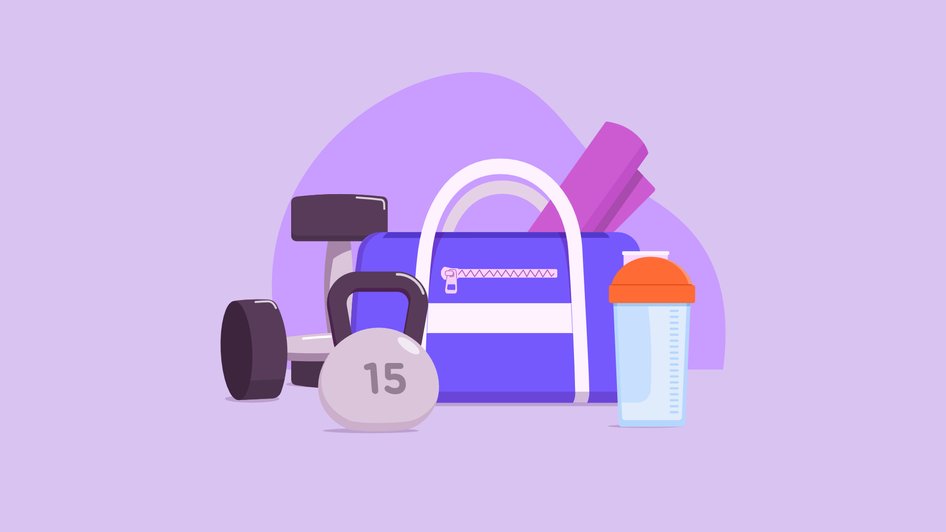 Gym bag and equipment