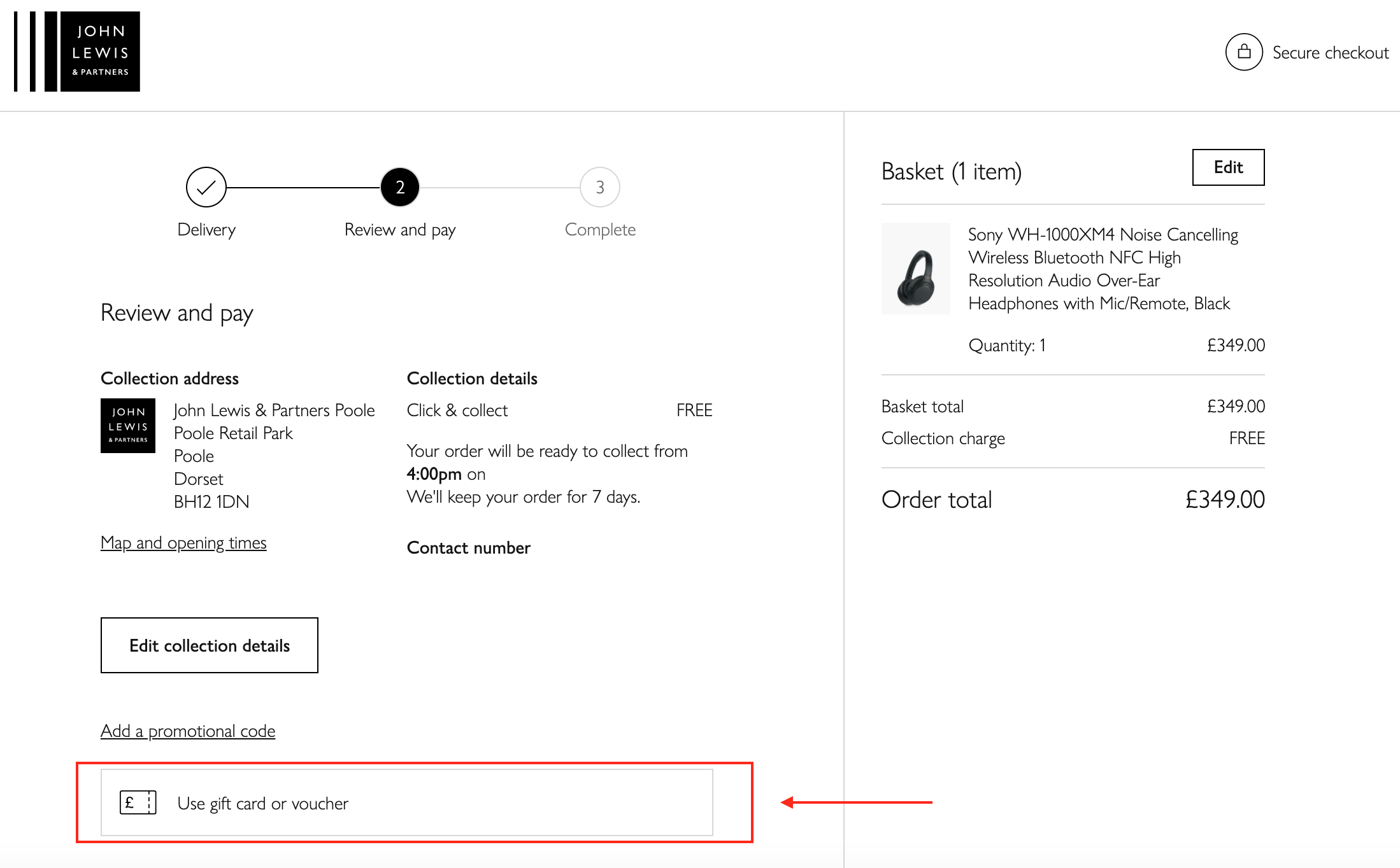 How To Add Partner Discount Online John Lewis immeasurably synonym