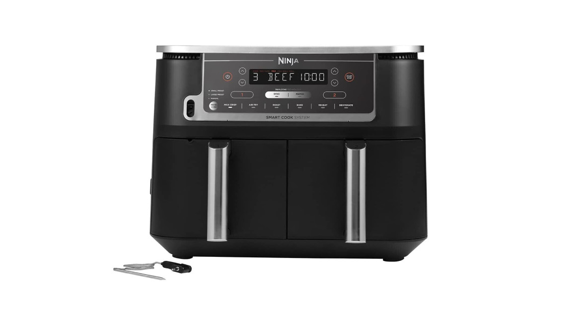 NINJA Foodi MAX Dual Zone 9.5L Air Fryer with Smart Cook System AF451UK