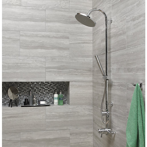 Wickes Everest Stone Porcelain Wall, Wickes Ceramic Natural Stone Effect Wall And Floor Tiles