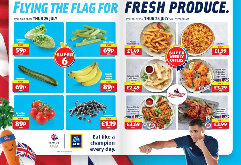 Super 6 Deals at Aldi: Little Gem Lettuce, Celery Sticks, Cucumber