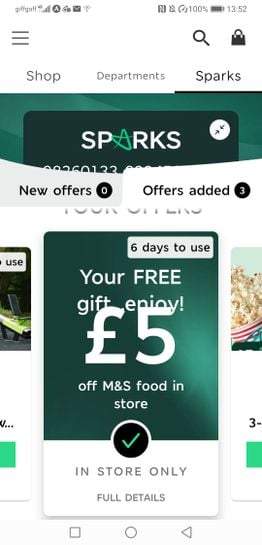 5 Off Anything Marks Spencer With Sparks Hotukdeals