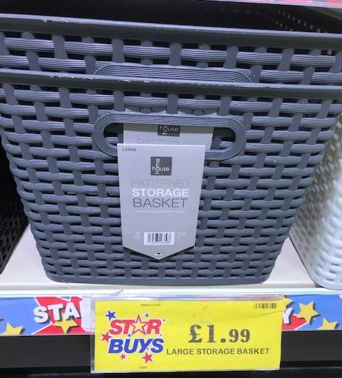 Large storage baskets £1.99 @ Home Bargains/Quality Save instore