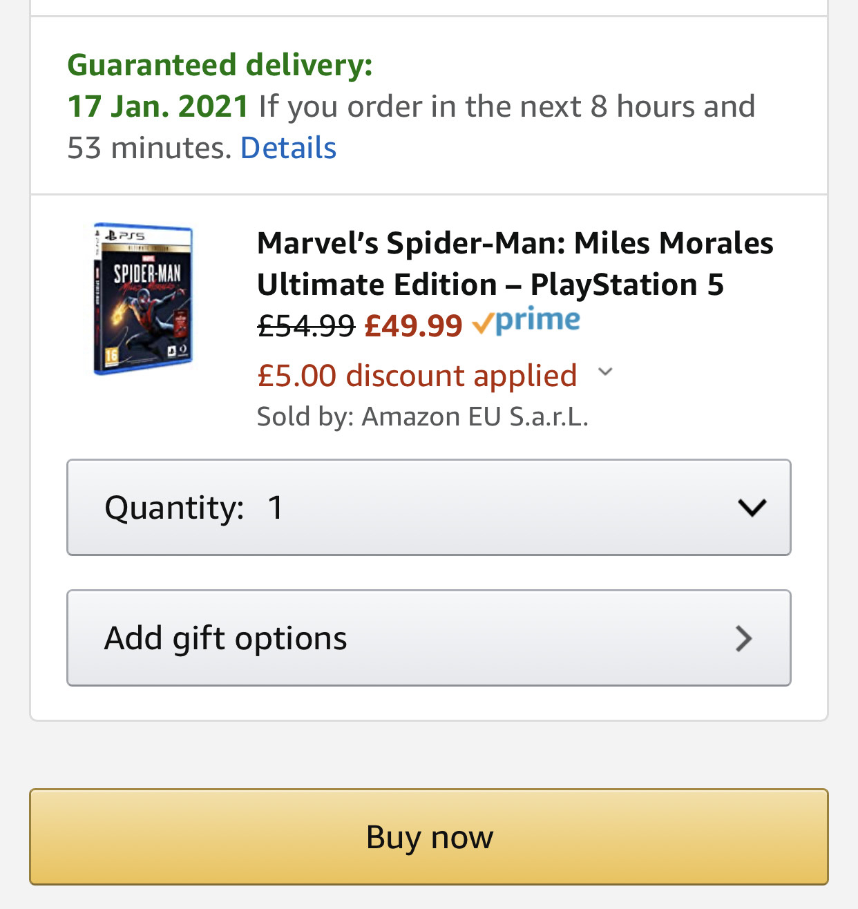 Ps5 Marvel S Spider Man Miles Morales Ultimate Edition 49 99 Using Code Amazon Account Specific Hotukdeals