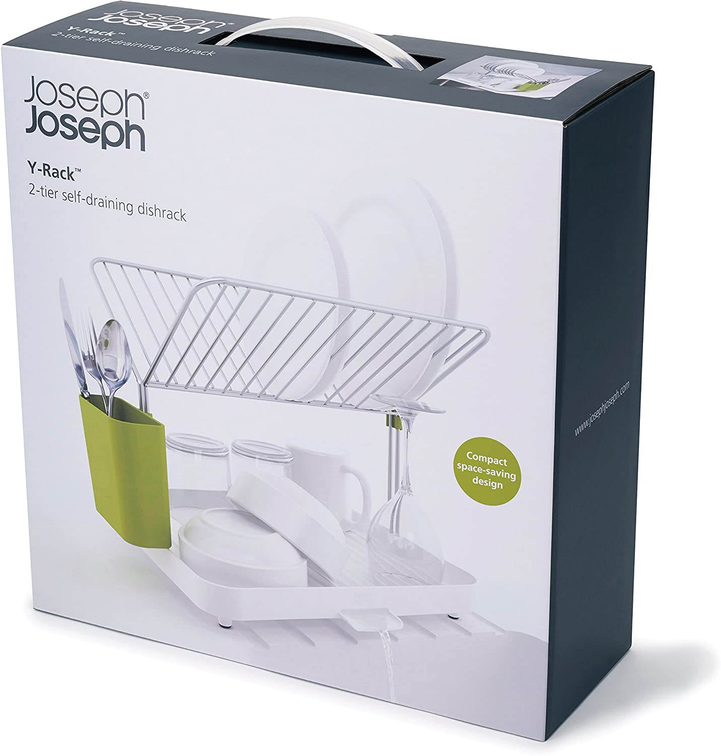 Joseph Joseph YRack 2 Tier Dish Drainer White/Green £17.52 (+£4.