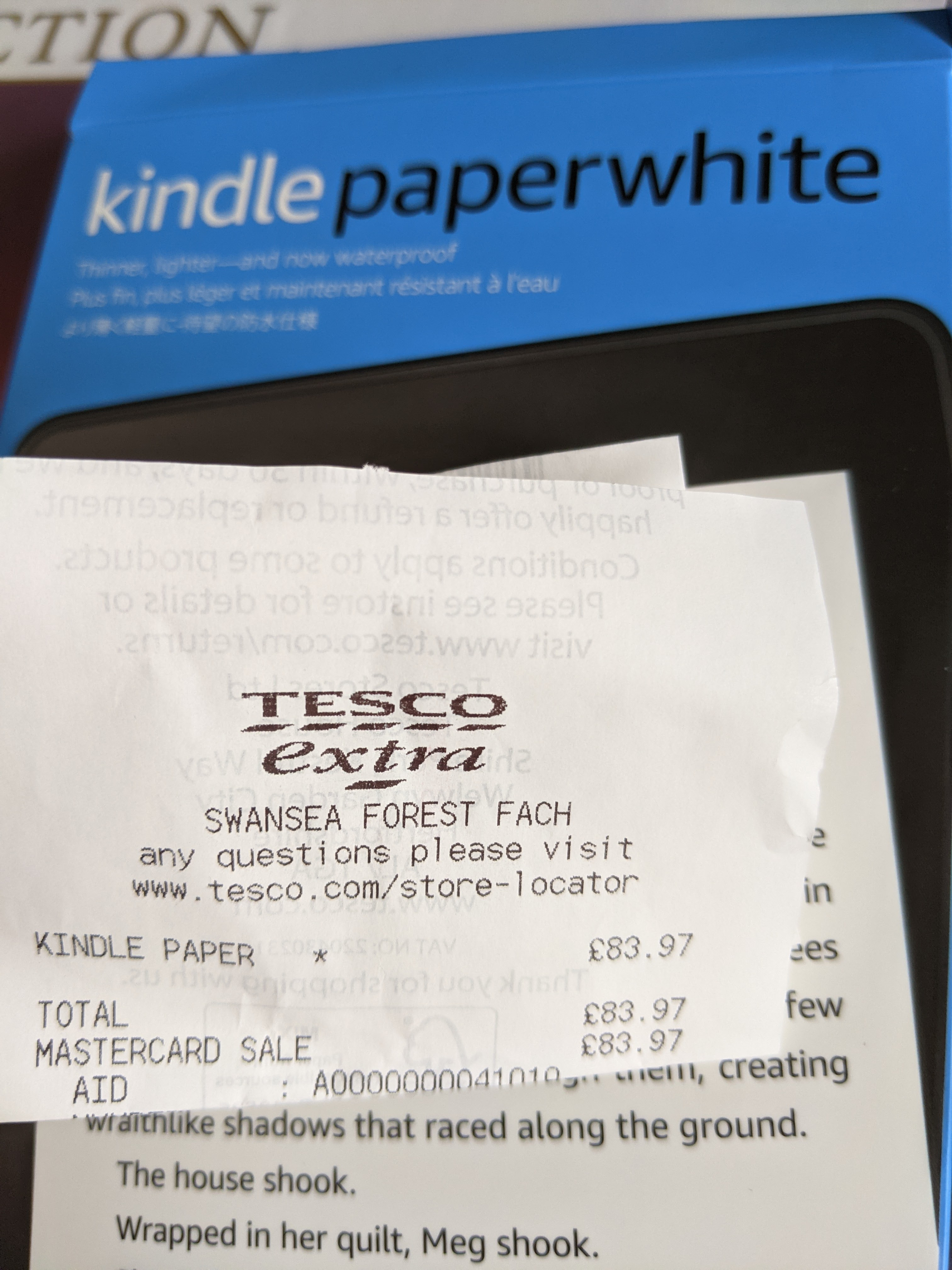 Kindle Paperwhite (10th generation with ads) £83.97 ...