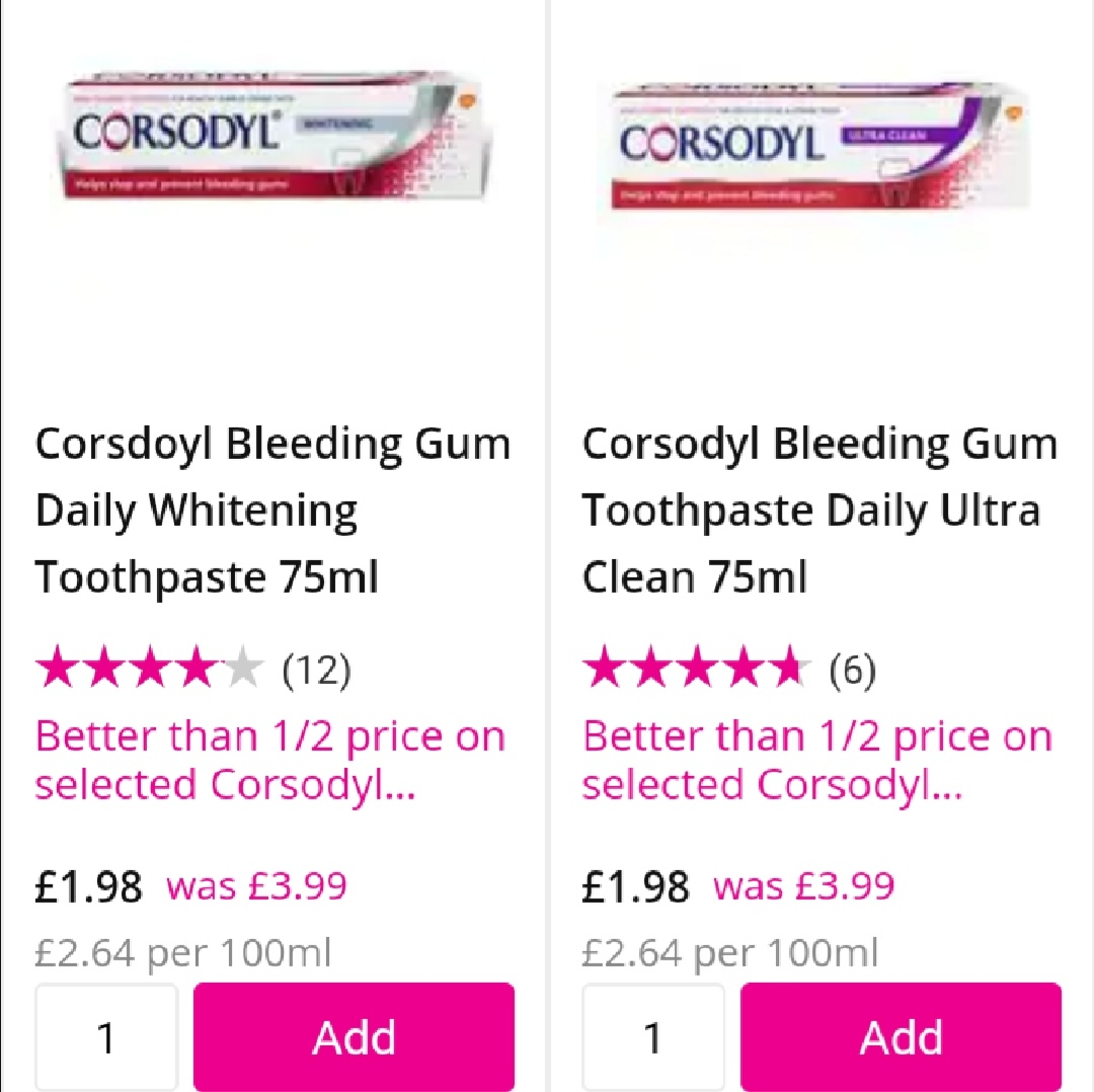 corsodyl toothpaste making gums bleed more