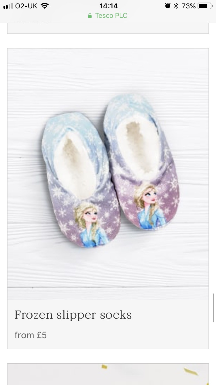tesco baby slippers