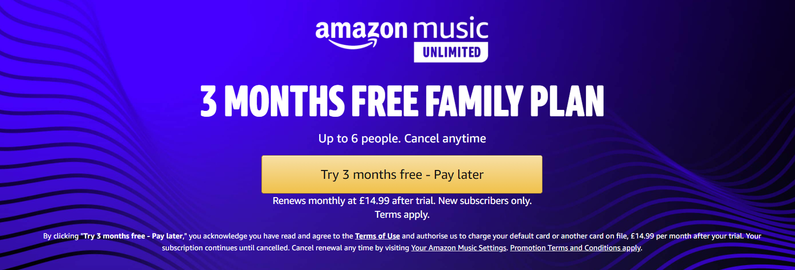 amazon music family plan cost