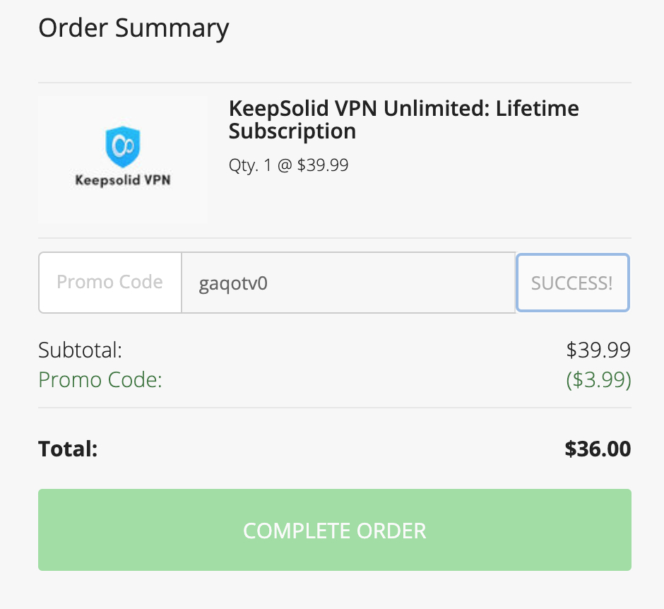 keepsolid vpn unlimited lifetime subscription promo code