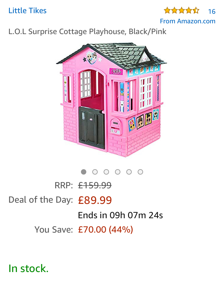 lol doll cottage playhouse