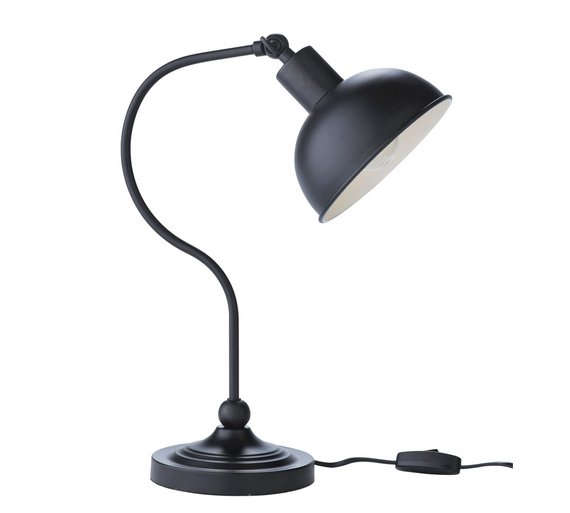 Home Coral Curved Table Lamp Satin Nickel Or Black 5 99