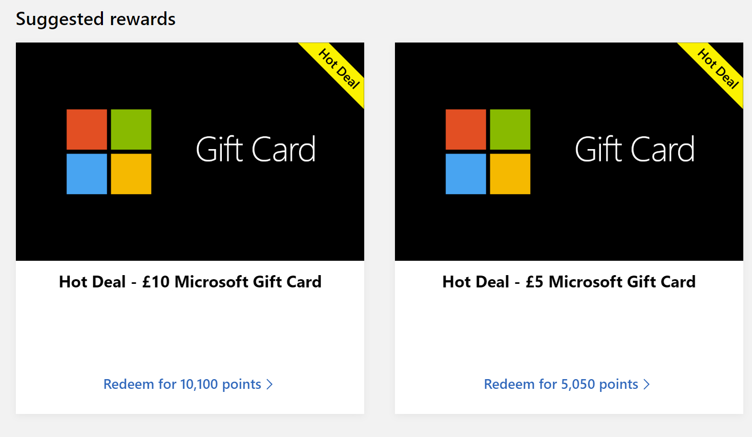 microsoft rewards microsoft gift card