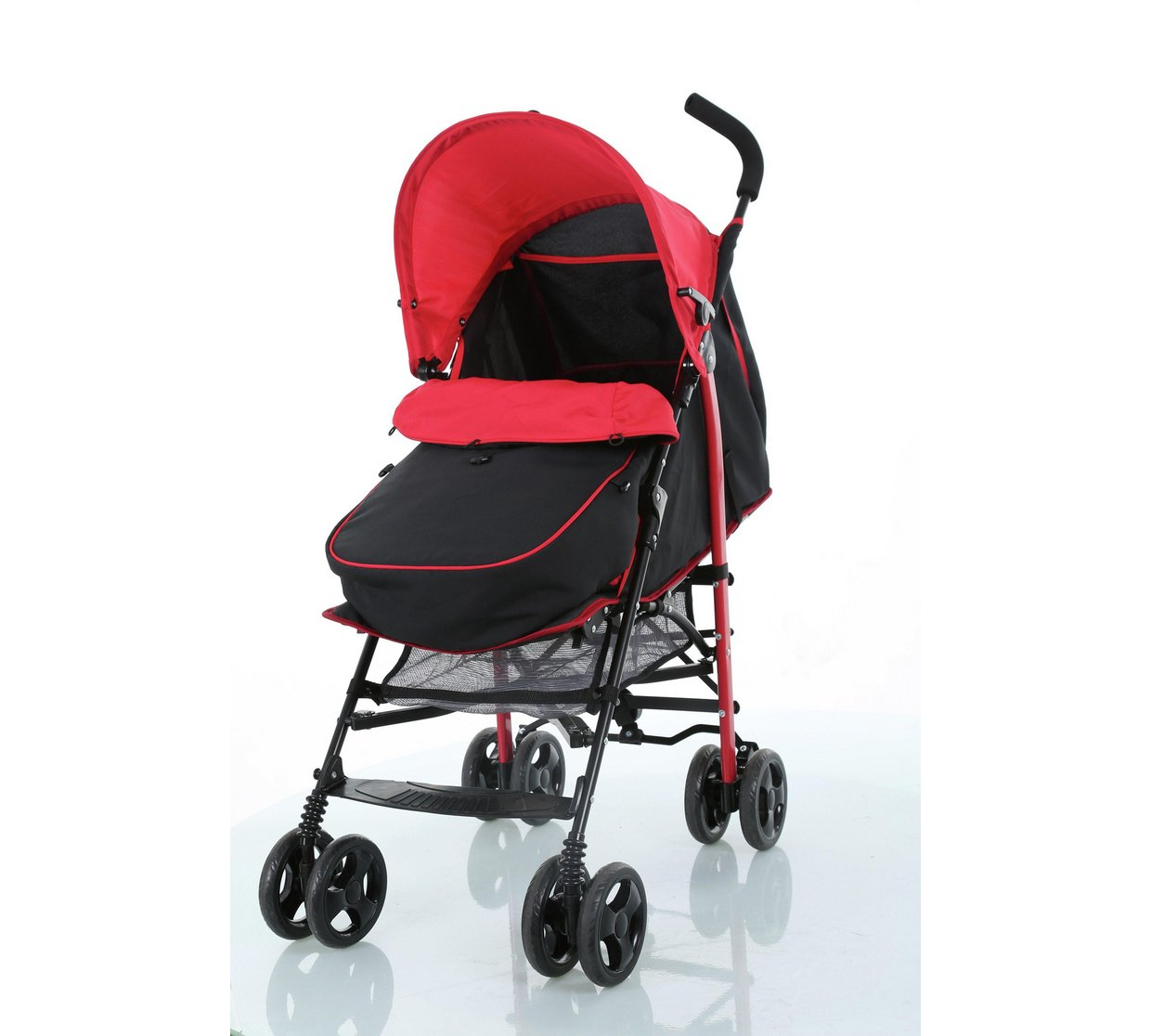 Fisher-Price Black and Red Pushchair With Footmuff / Fisher-Price ...