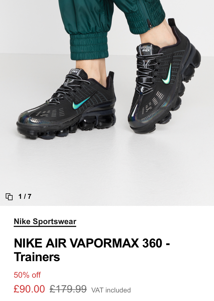 Off White Nike VaporMax AA3831 002 AA3831 100 Sneaker