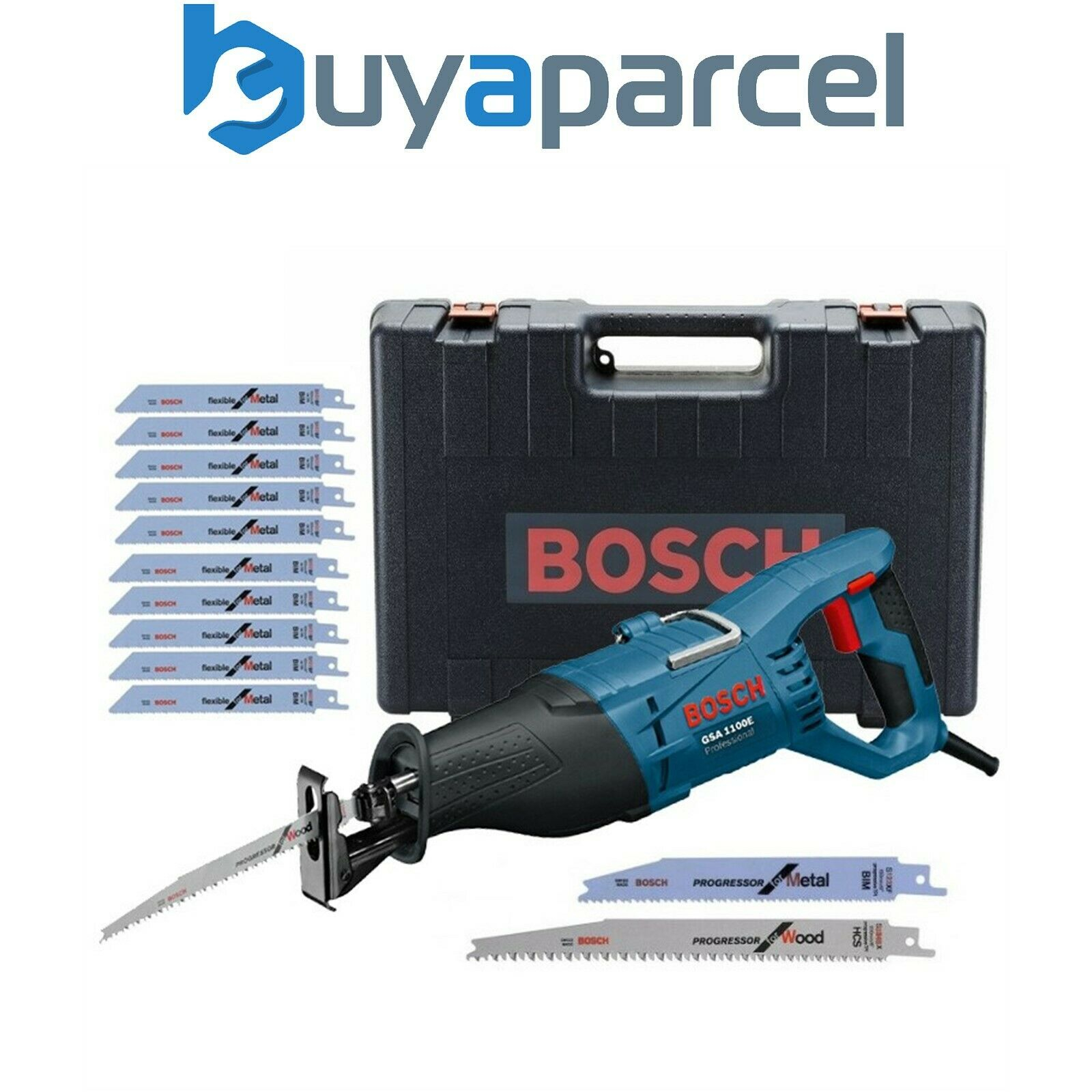 Bosch Gsa1100e 110v Sabre Reciprocating Saw 20 Blades And Case