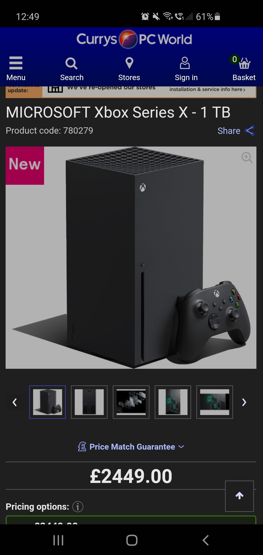 currys pre order xbox series x
