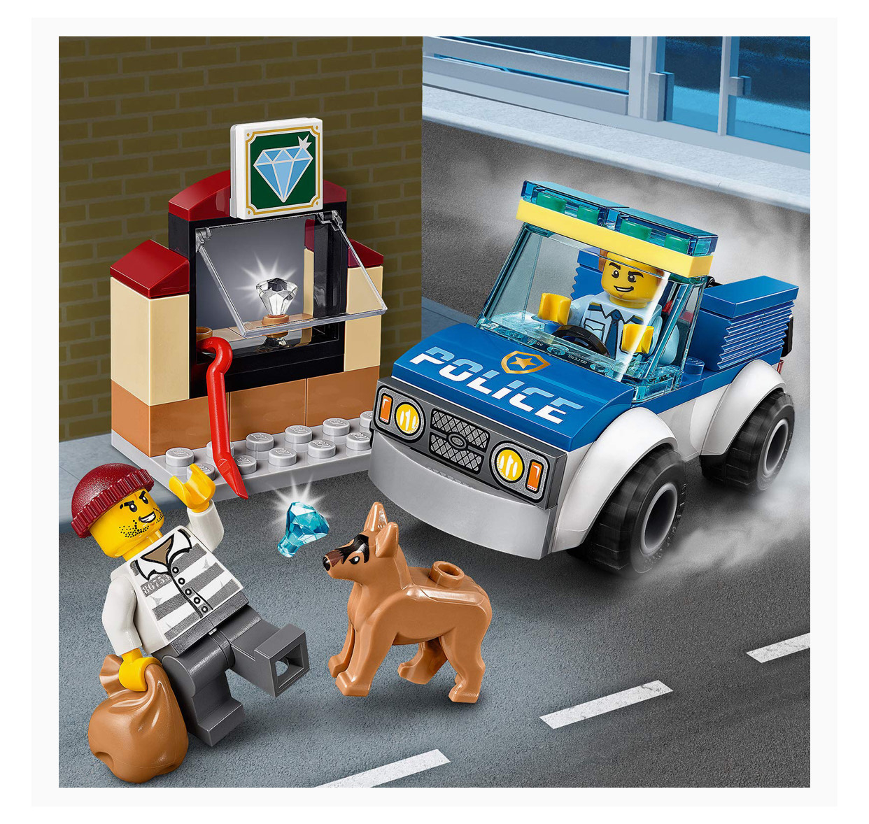 Конструктор lego city police 60241 полицейский отряд с собакой