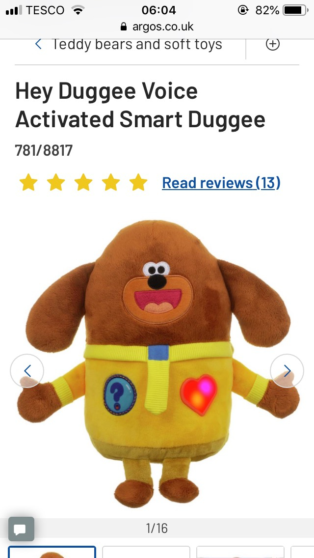 hey duggee toys tesco