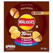 Walkers Classic Variety Multipack Crisp Box 20 pack £4.89 More-Card Exclusive Morrisons