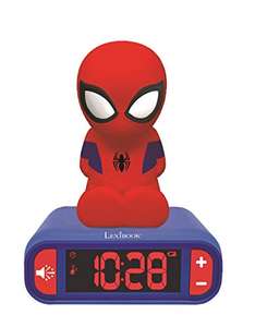 Marvel Spider Man Superheroes Sound Effects Digital Alarm Clock with Night Light and Snooze, Luminous Spiderman, Blue £20 @ Amazon
