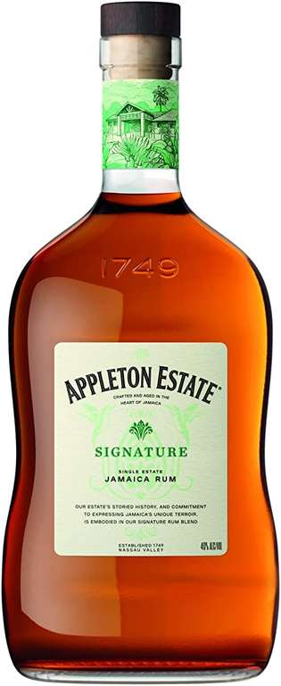 Appleton Estate Signature Jamaica Rum 40% ABV 70cl £22.49 / £20.24 Subscribe and Save (£16.87 with 15% voucher on 1st S&S) @ Amazon