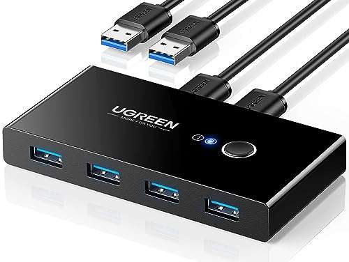 UGREEN USB 3.0 Switch 4 Port USB Switch Selector 5Gbps WITH voucher (Account Specific) - UGREEN GROUP LIMITED UK
