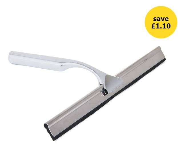 Wilko Metal Shower Squeegee - Free Click & Collect