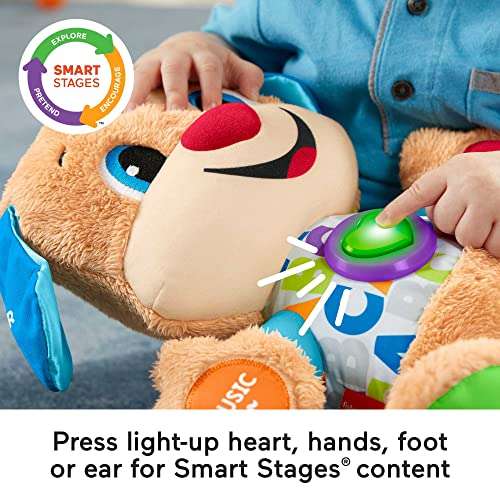 FisherPrice Smart Stages Puppy. Laugh and Learn Soft Educational Electronic Toddler Learning Toy with Music and Songs - £14.99 @ Amazon