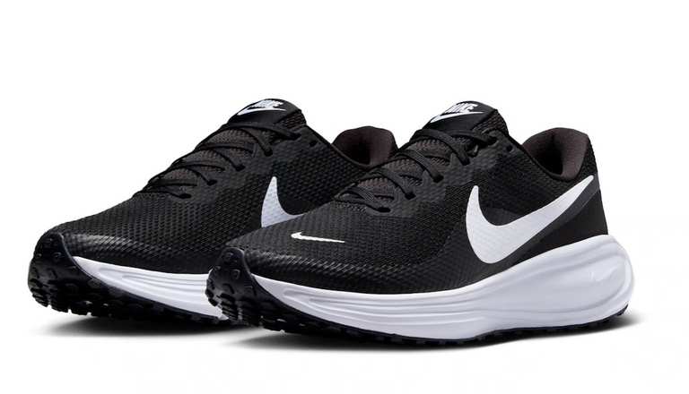 Nike Running Revolution 8 Trainers In Black And White - Sizes 5.5 To 13 - W/Code