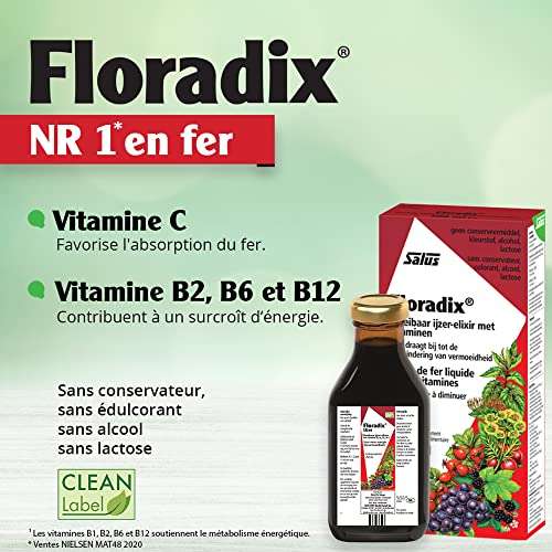 Floradix Liquid Iron and Vitamin Formula 250ml £5.75 / £5.75 via sub and save + up to 20% voucher (£4.60) @ Amazon