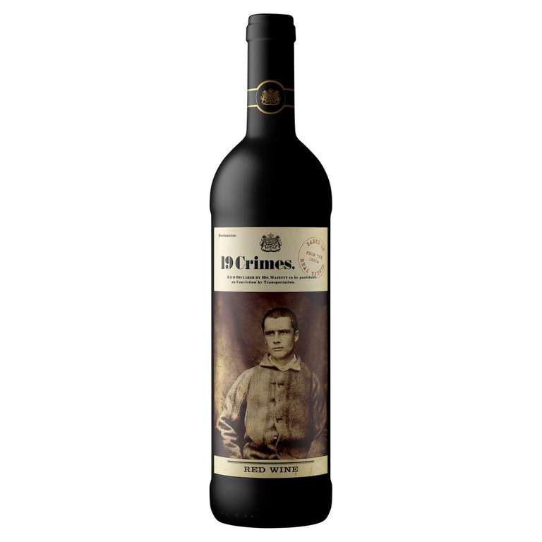19 Crimes Red Wine 75cl x 6 Clubcard Price
