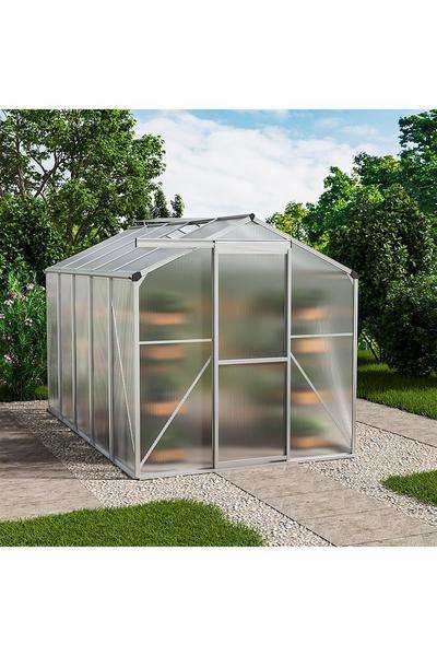 Aluminium Hobby Greenhouse with Window Opening - Sold & Delivered by Living and Home (UK Mainland)