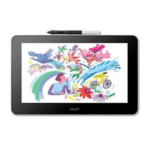 Wacom One Creative Pen Display with free software (for sketching, drawing on screen, 13.3 inch full HD display (1920 x 1080), pen precision)