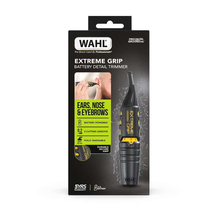Wahl Extreme Grip Detail Ear, Nose & Brow Trimmer