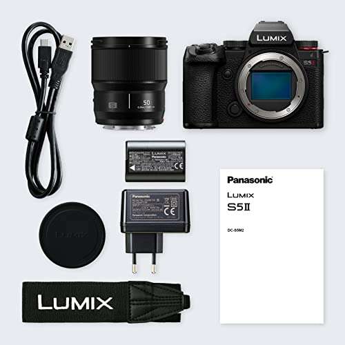 Panasonic LUMIX S5 II Full Frame Mirrorless Camera with LUMIX 50mm F1.8 L-Mount £2049.99 @ Amazon
